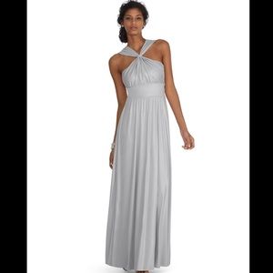 WHBM Genius Dress - Silver Metallic
